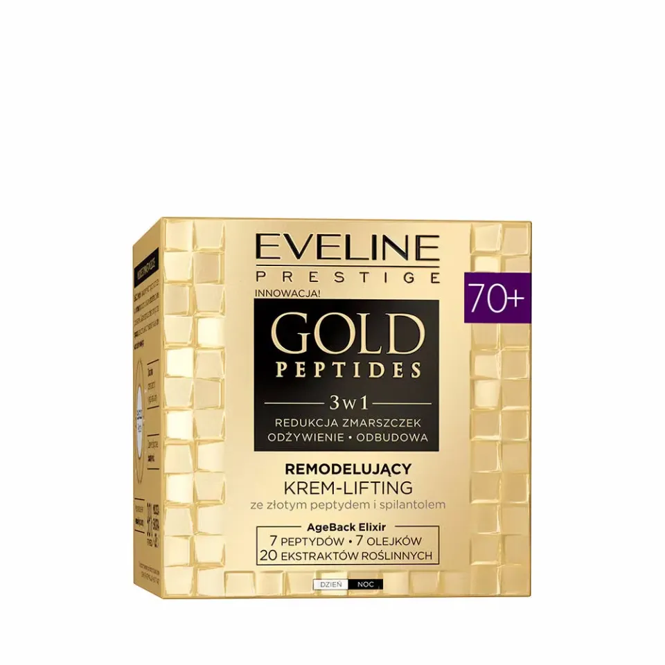Eveline Cosmetics Gold Peptides crème visage 70+ liftante