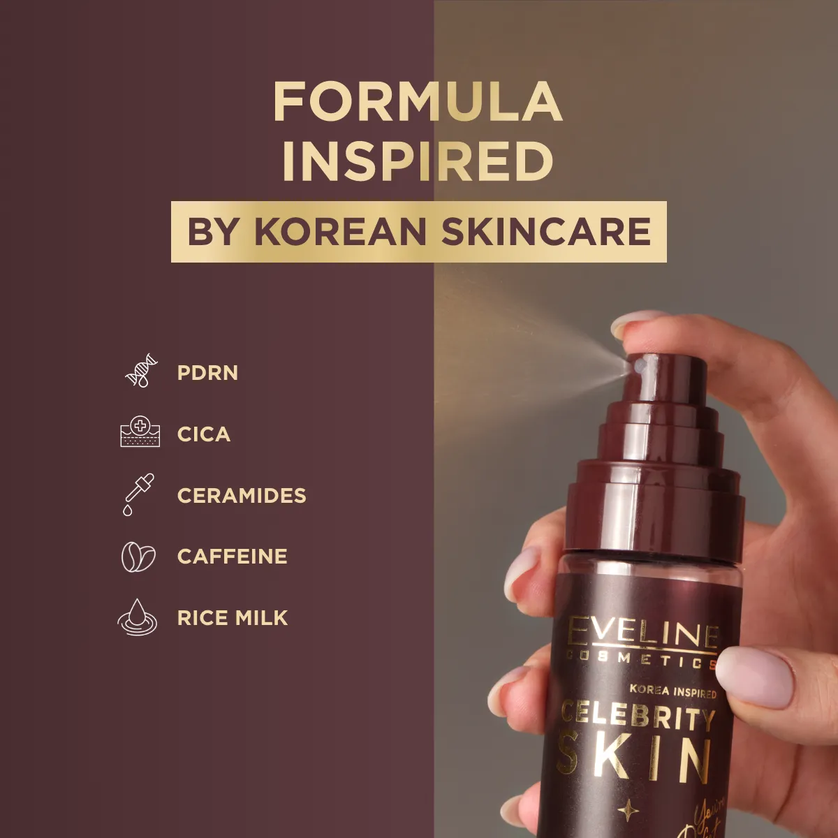 Eveline Celebrity Liquid Miracle brume fixatrice 16h vegan