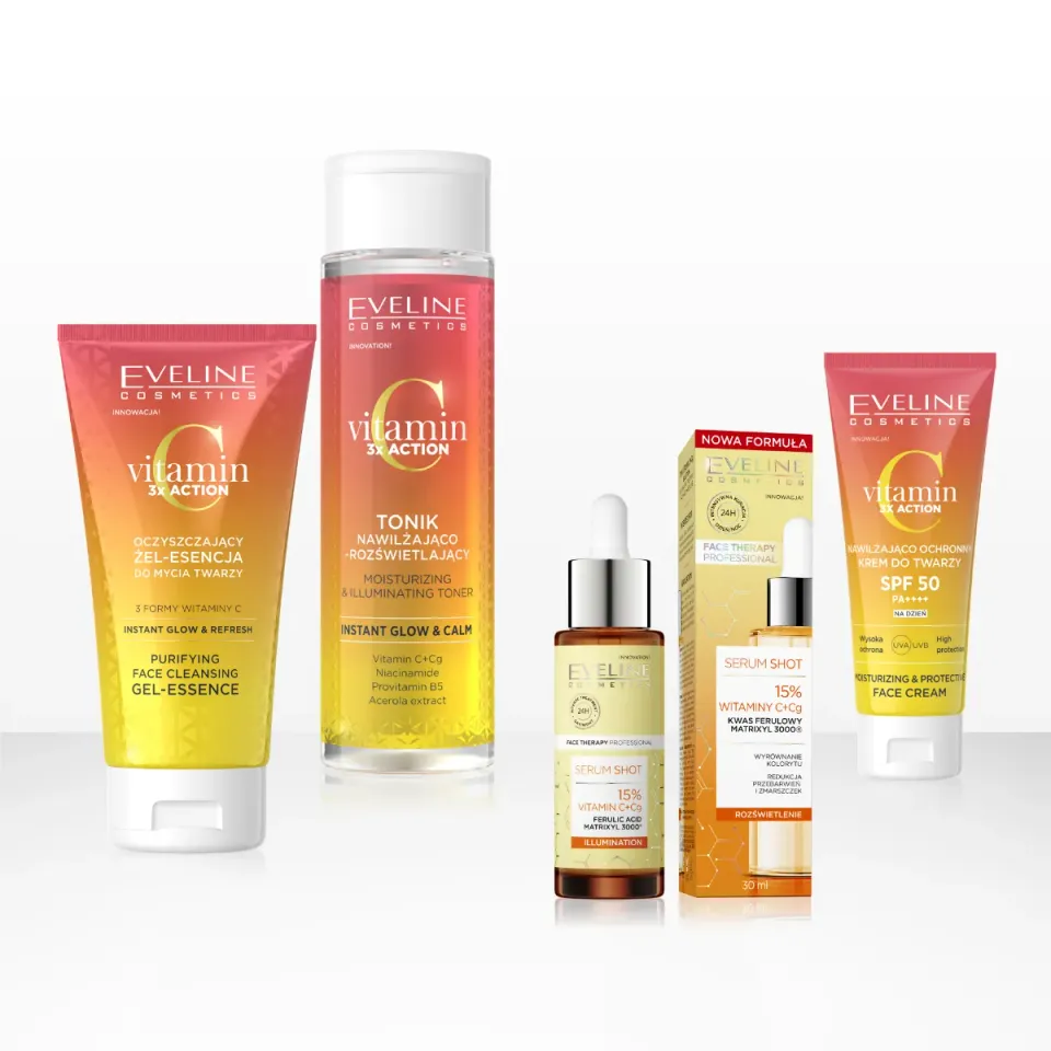 Eveline Cosmetics Illuminating coffret visage 4 soins éclat