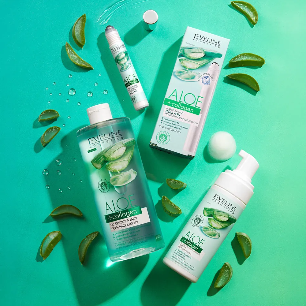 Eveline Cosmetics Aloe Collagen eau micellaire waterproof vegan