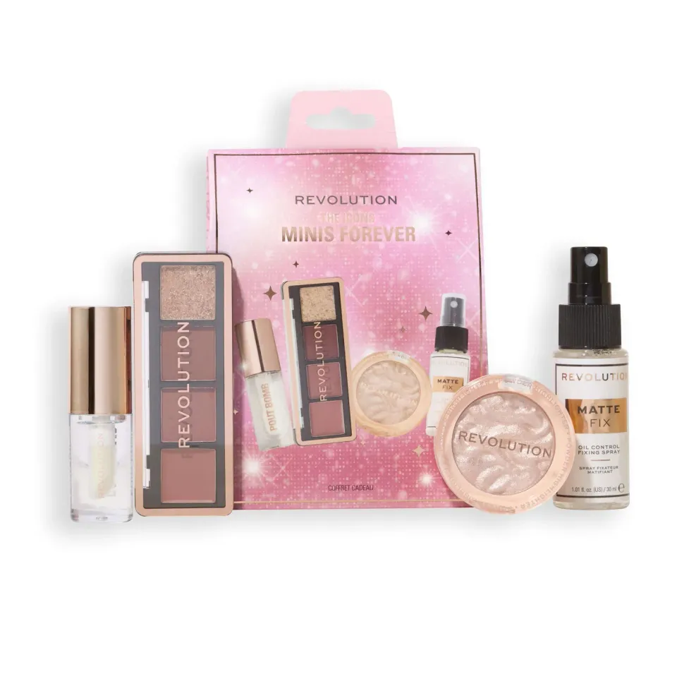 Revolution The Icons Minis Forever coffret maquillage 4 minis