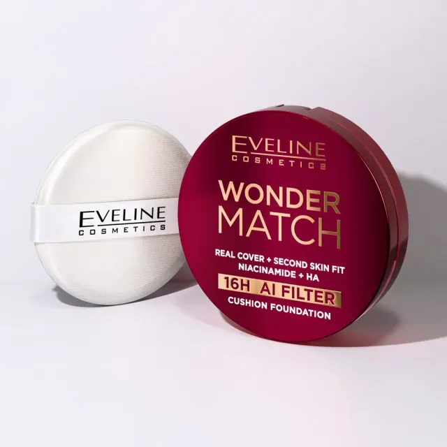 Eveline Wonder Match fond de teint cushion couvrance totale