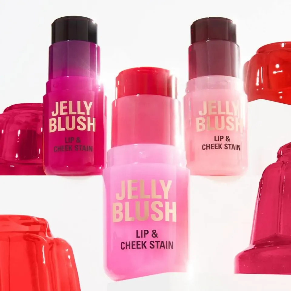 Revolution Jelly Blush Stick Lèvres Joues Cherry Red