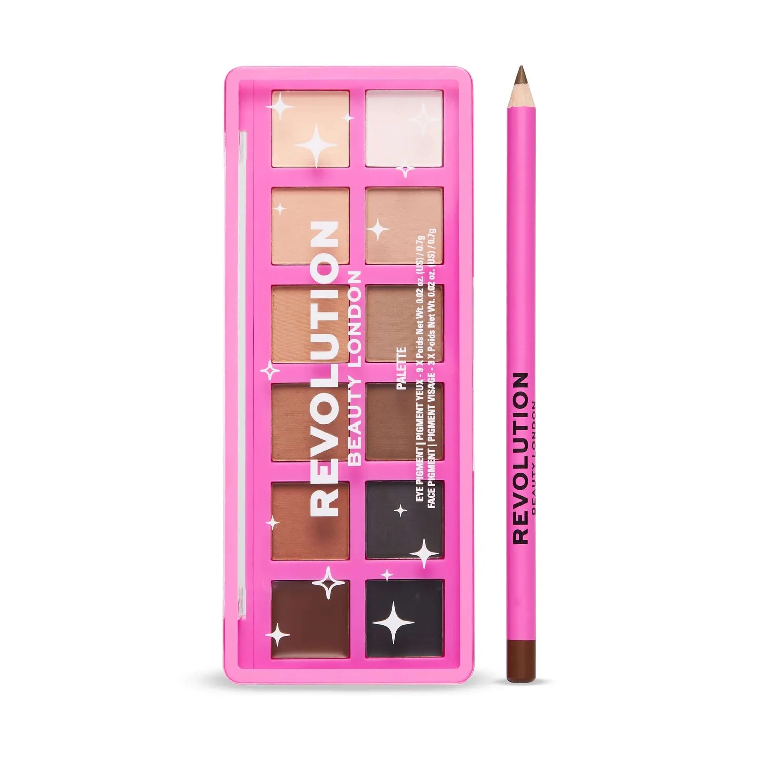 Revolution Master Nudes Edit coffret palette nude + crayon
