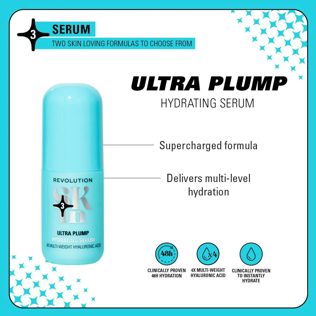 Revolution Skin Ultra Plump sérum acide hyaluronique hydratant