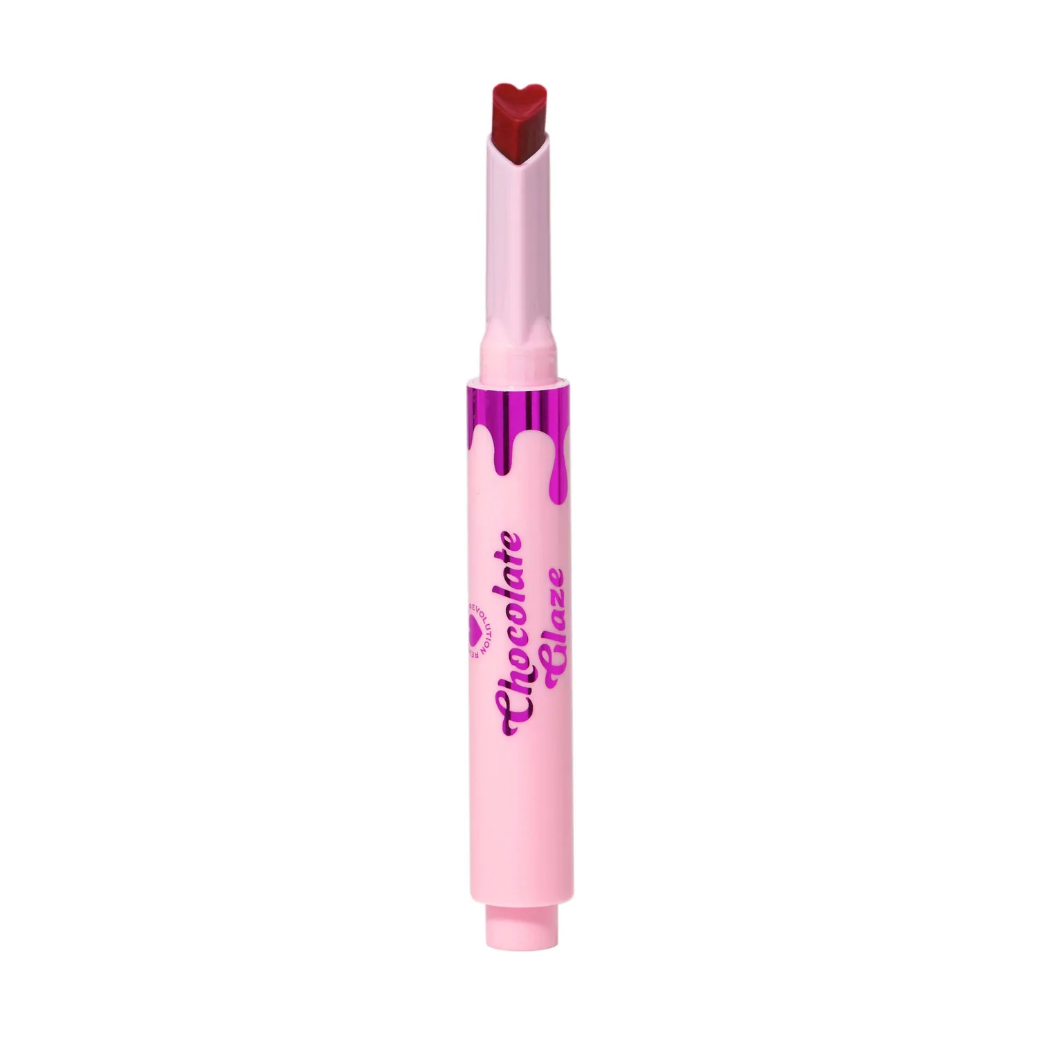 I Heart Revolution Chocolate Glaze gloss Icing Pink Shimmer repulpant