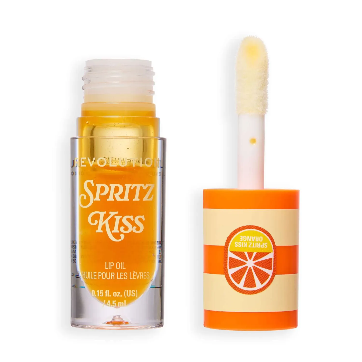 Revolution Pout Spritz Kiss huile lèvres orange vanille
