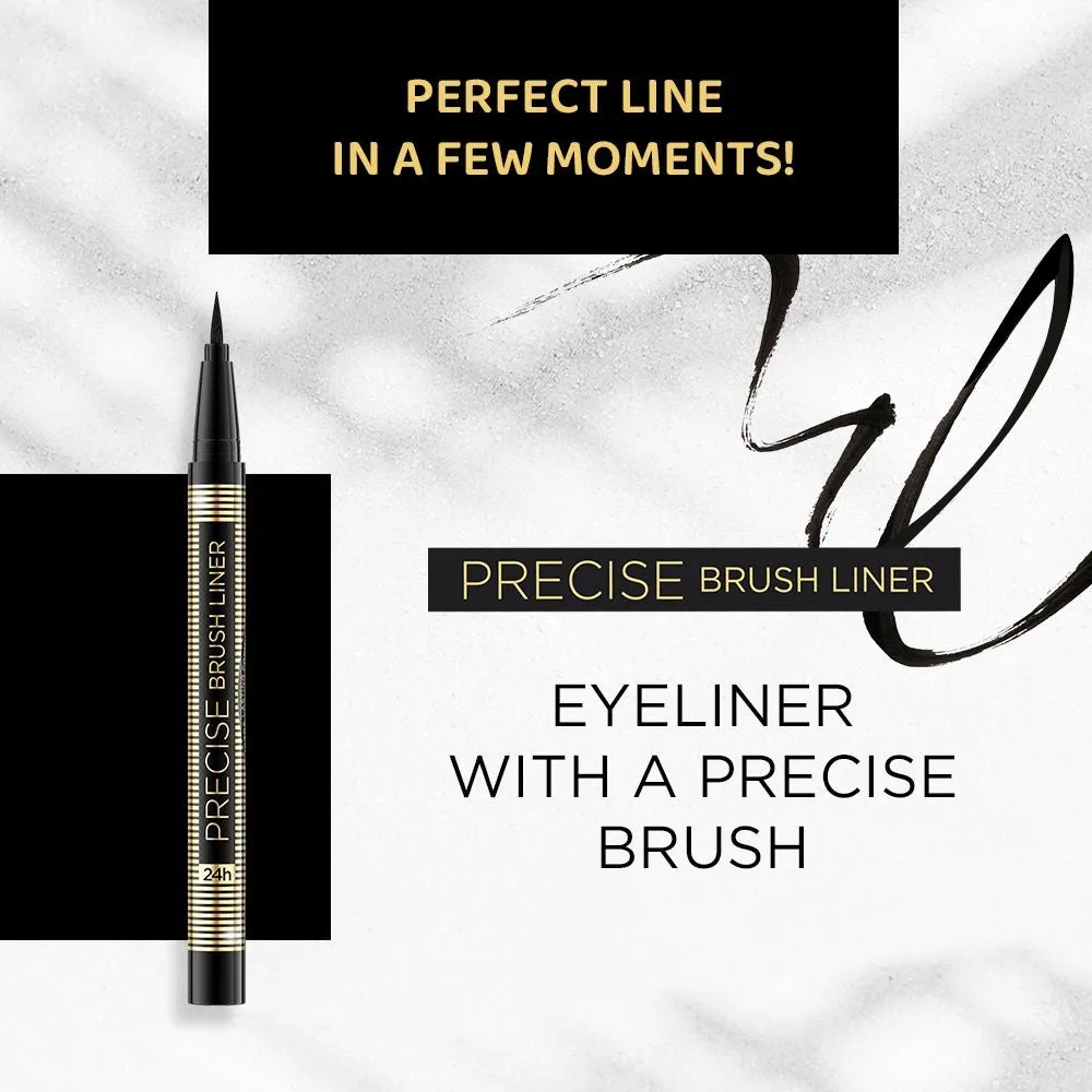Eveline Precise Brush Liner eyeliner noir mat