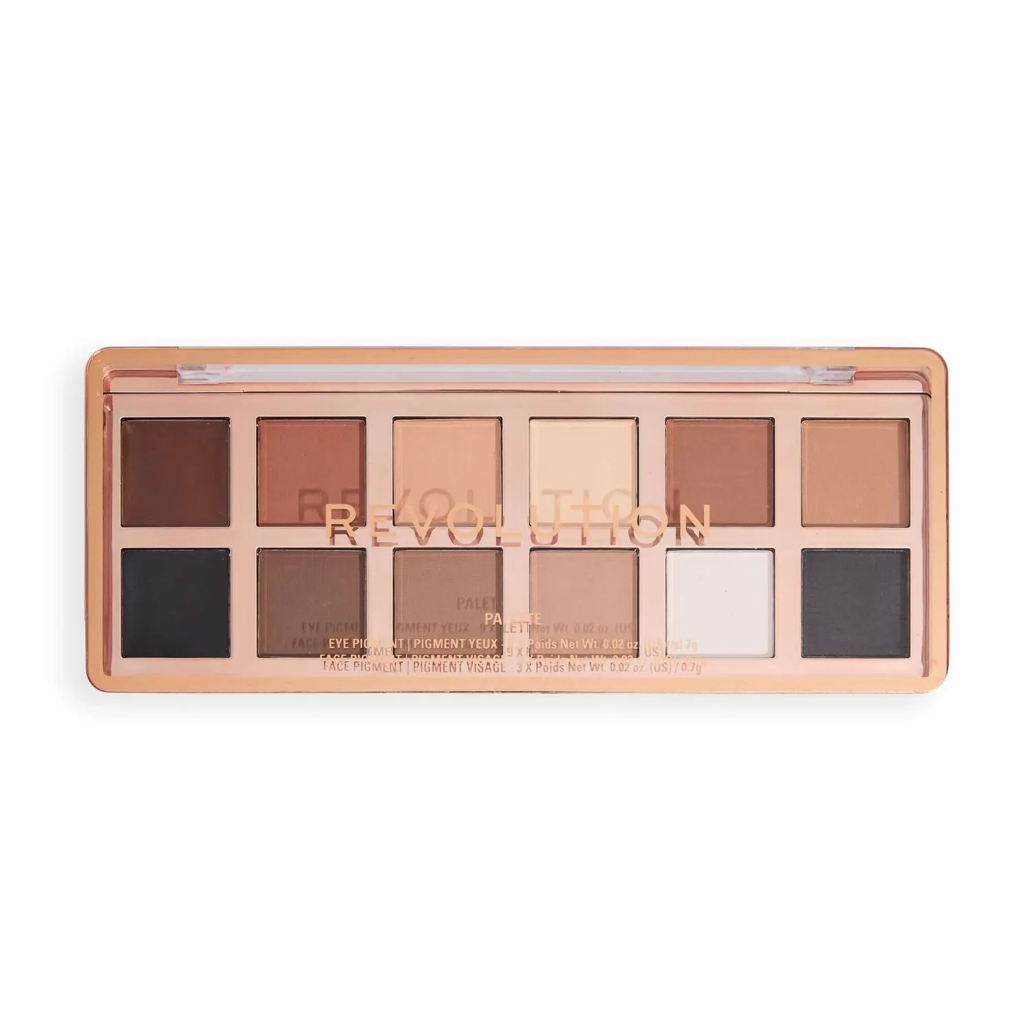 Revolution Master Icon Matte Nudes palette fards nude mat