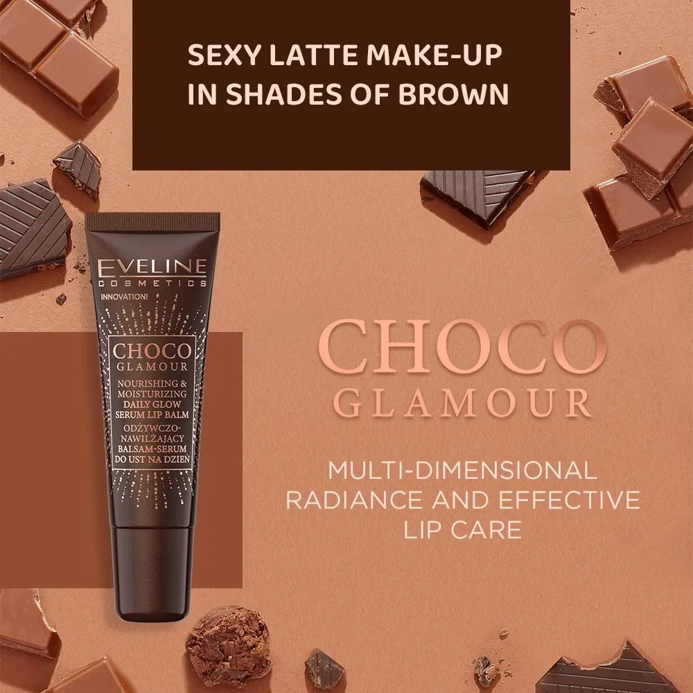 Eveline Cosmetics Choco Glamour baume-sérum lèvres nourrissant
