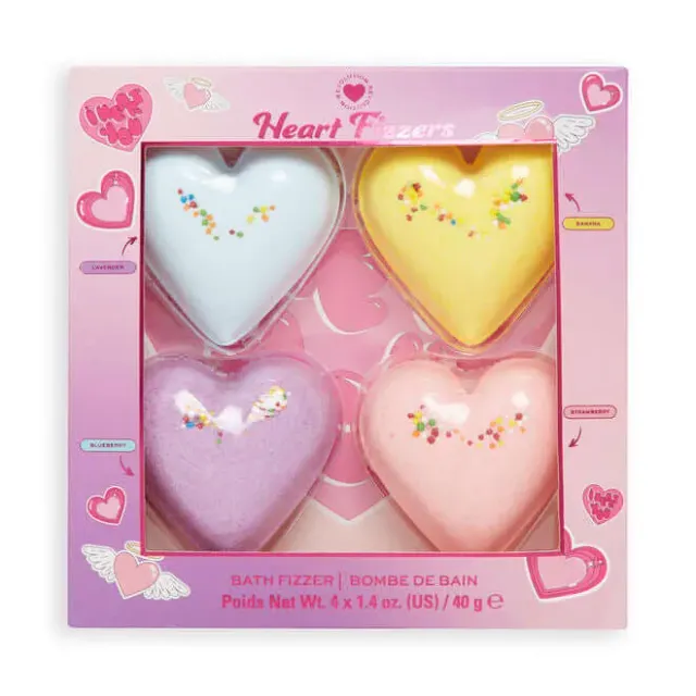 I Heart Revolution Hearts Fizzer kit 4 boules de bain parfumées