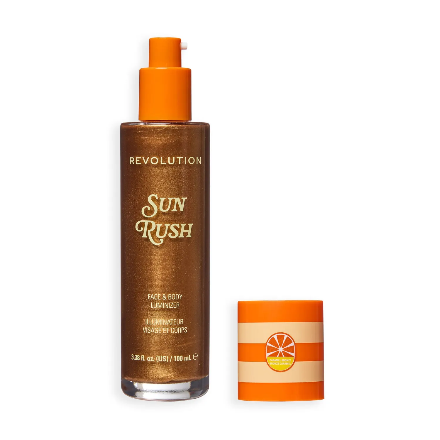 Revolution Sun Rush enlumineur corps Vanilla Pink glow