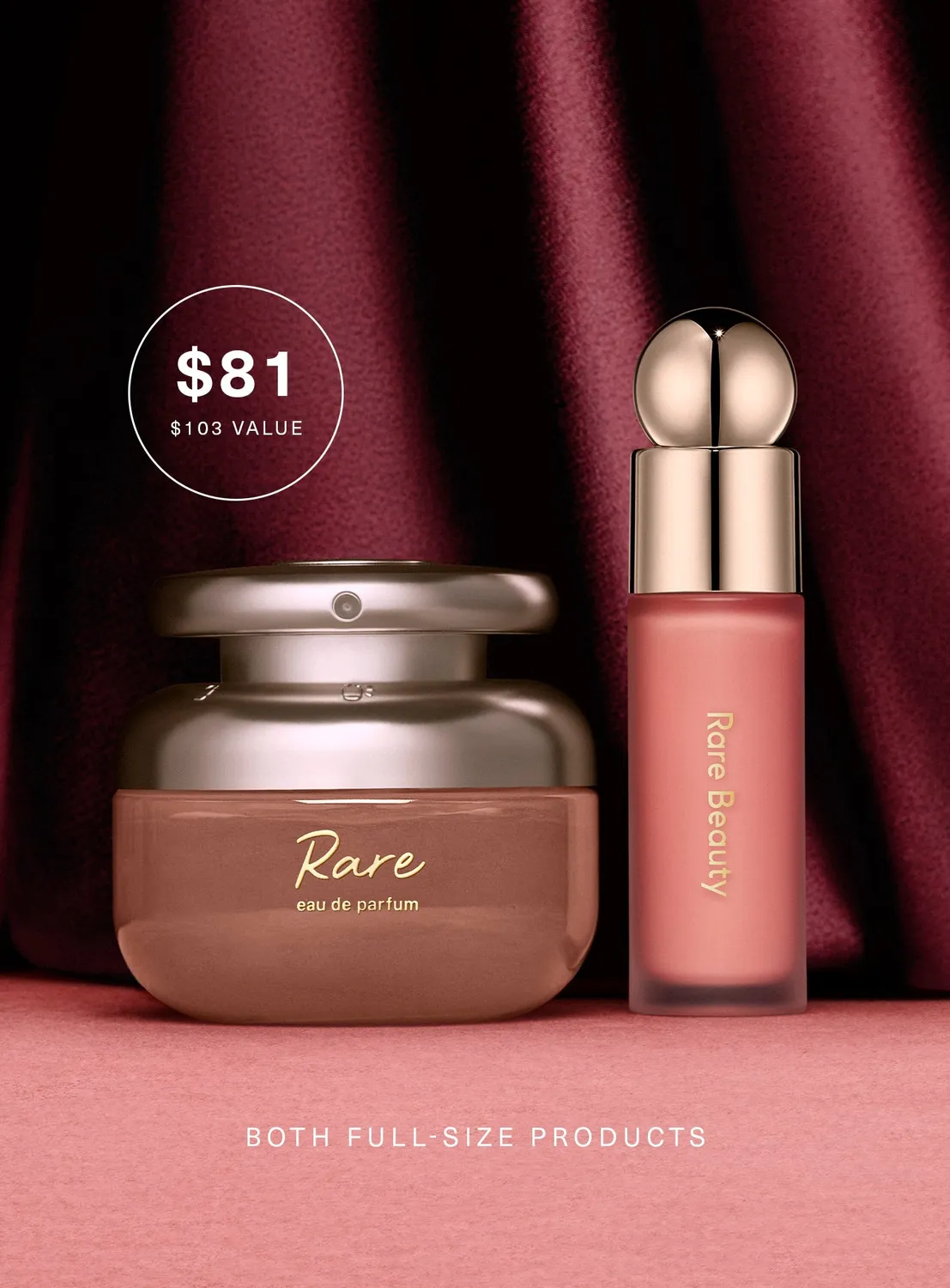 Rare Beauty Classic Faves duo parfum blush Adore