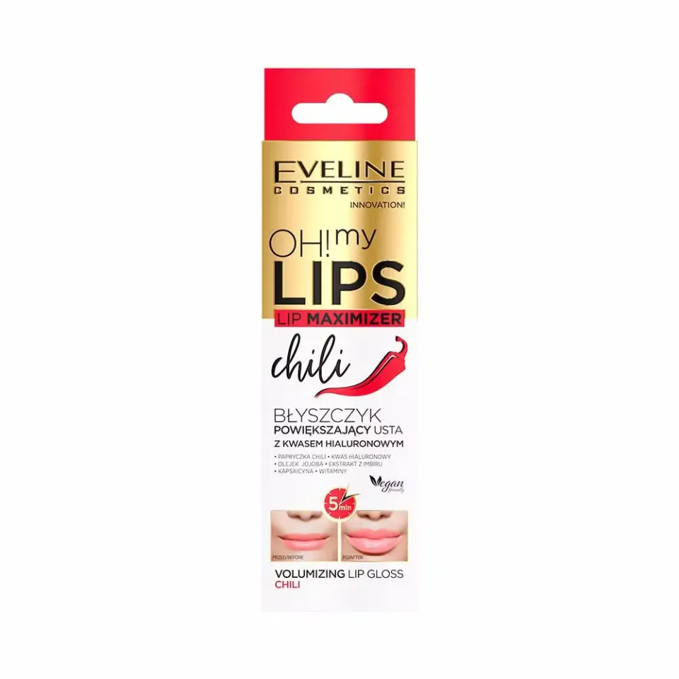 Eveline Oh! My Lips gloss repulpant acide hyaluronique piment