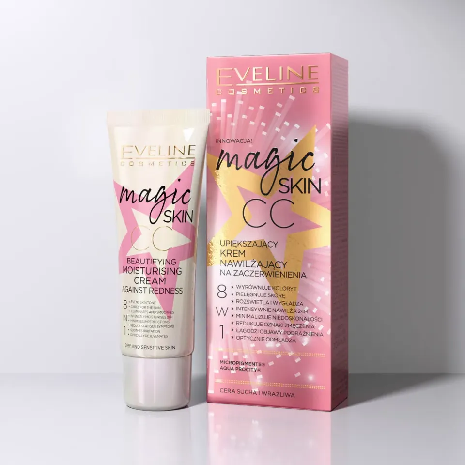 Eveline Magic Skin CC 8en1 crème anti-rougeurs hydratante