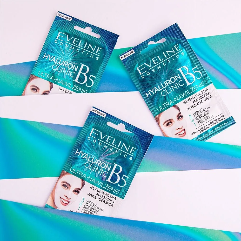 Eveline Hyaluron Clinic masque visage hydratant acide hyaluronique