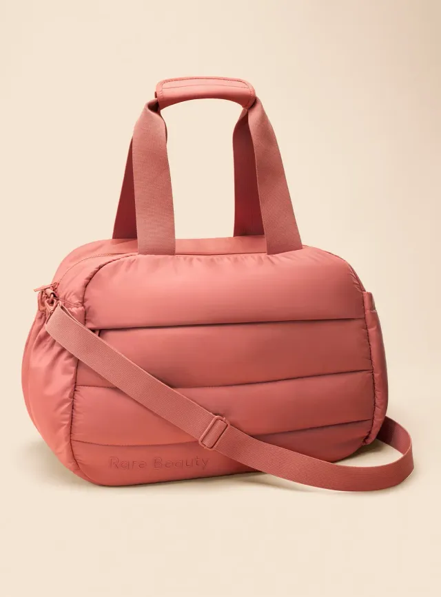 Rare Beauty Puffy sac tote nylon rembourré protecteur