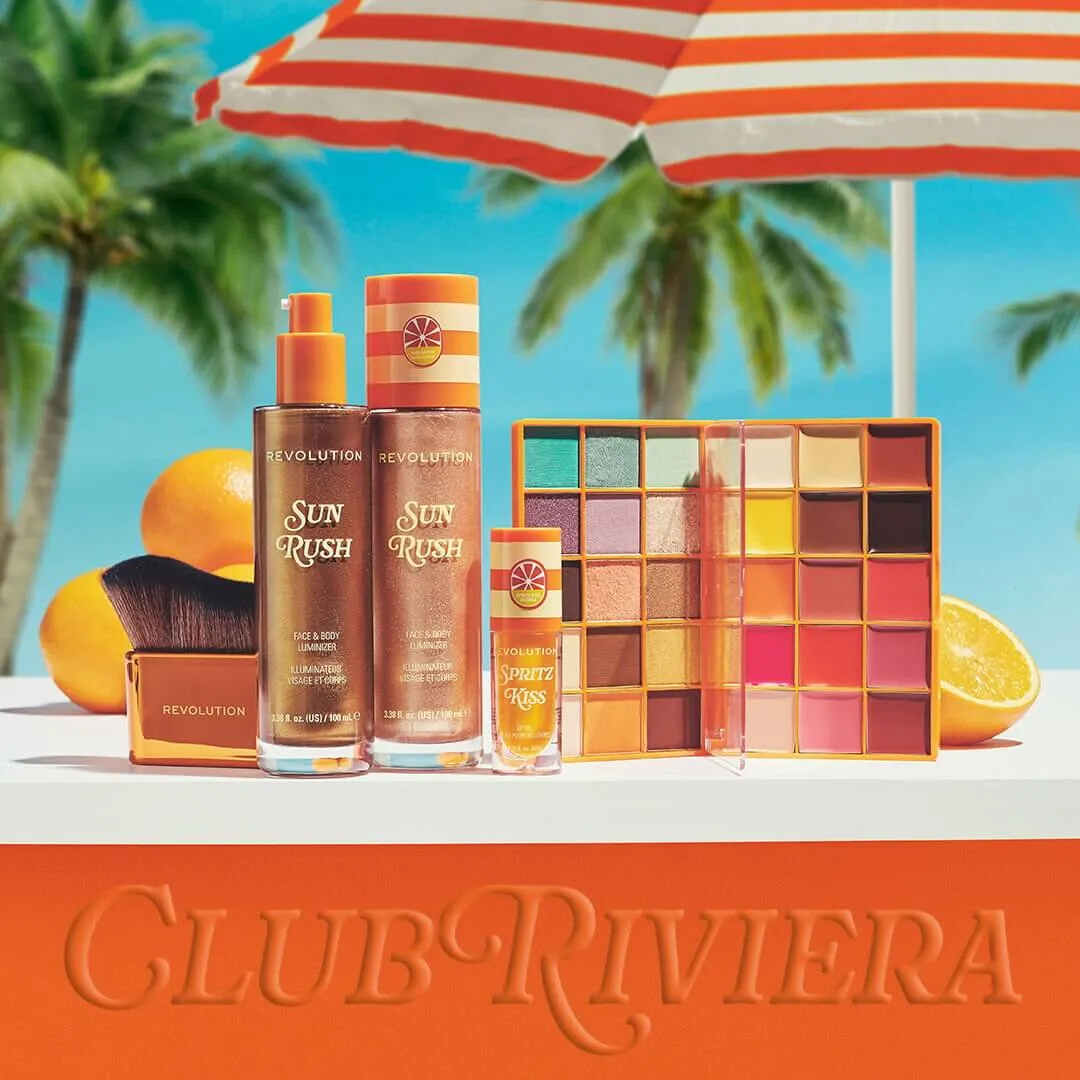 Revolution Sun Rush enlumineur corps Vanilla Pink glow