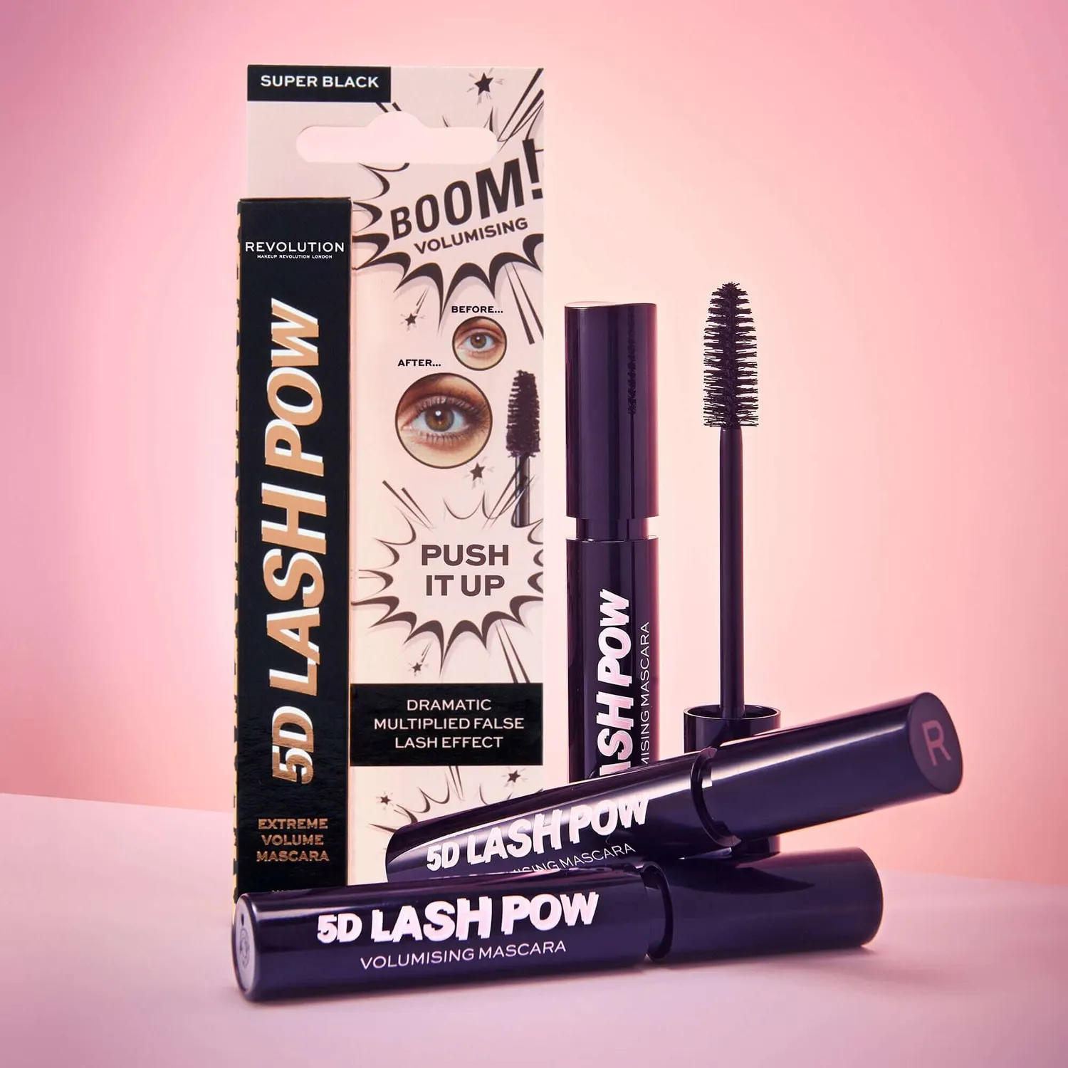 Revolution 5D Lash Pow mascara volume noir vegan