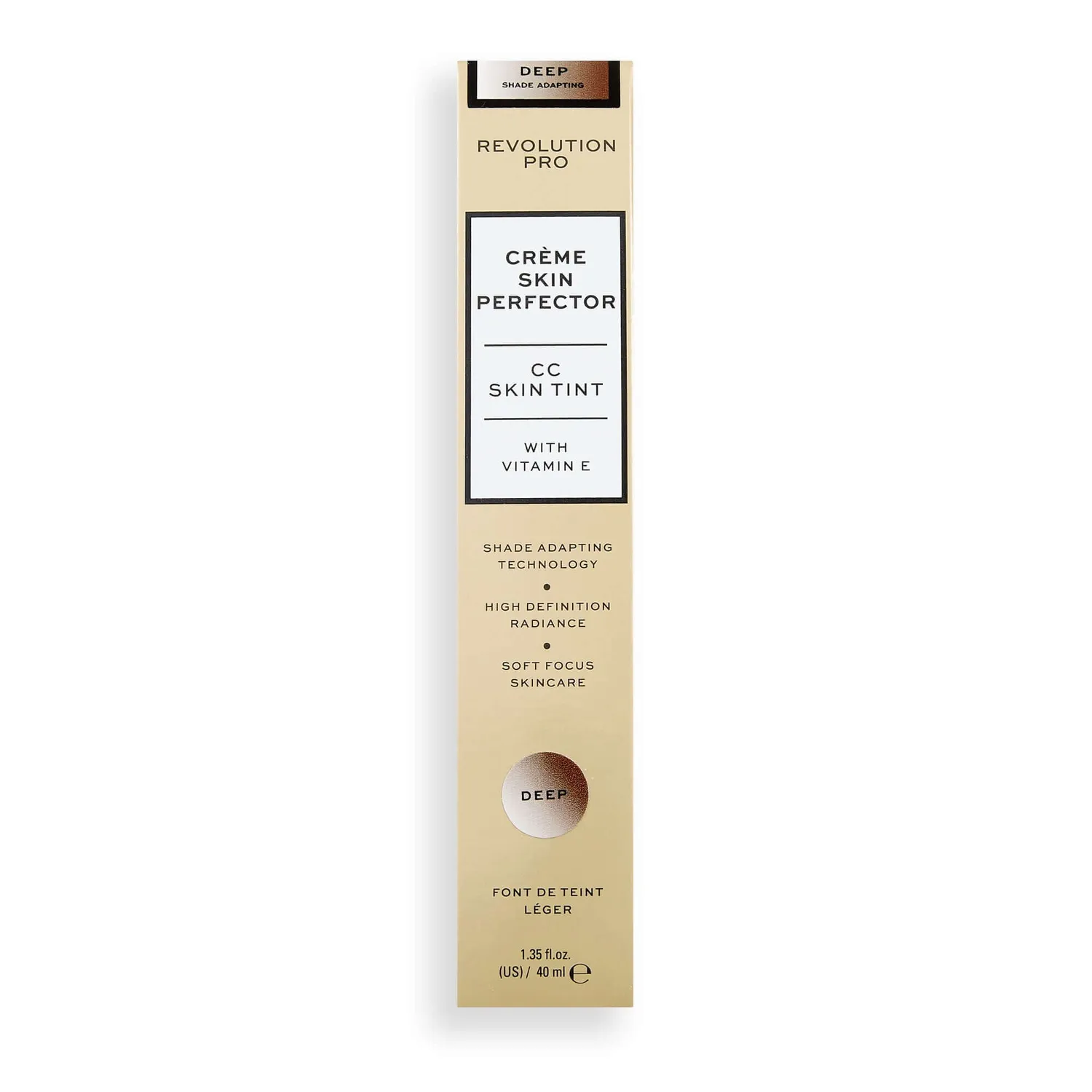 Revolution Pro CC Perfecting Skin Tint fond de teint Deep 40ml adaptatif