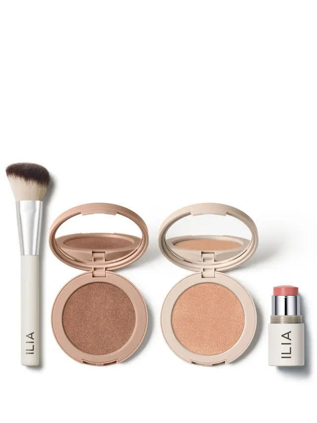 Ilia Sunset Makeup Edit coffret teint bronzer glow complet