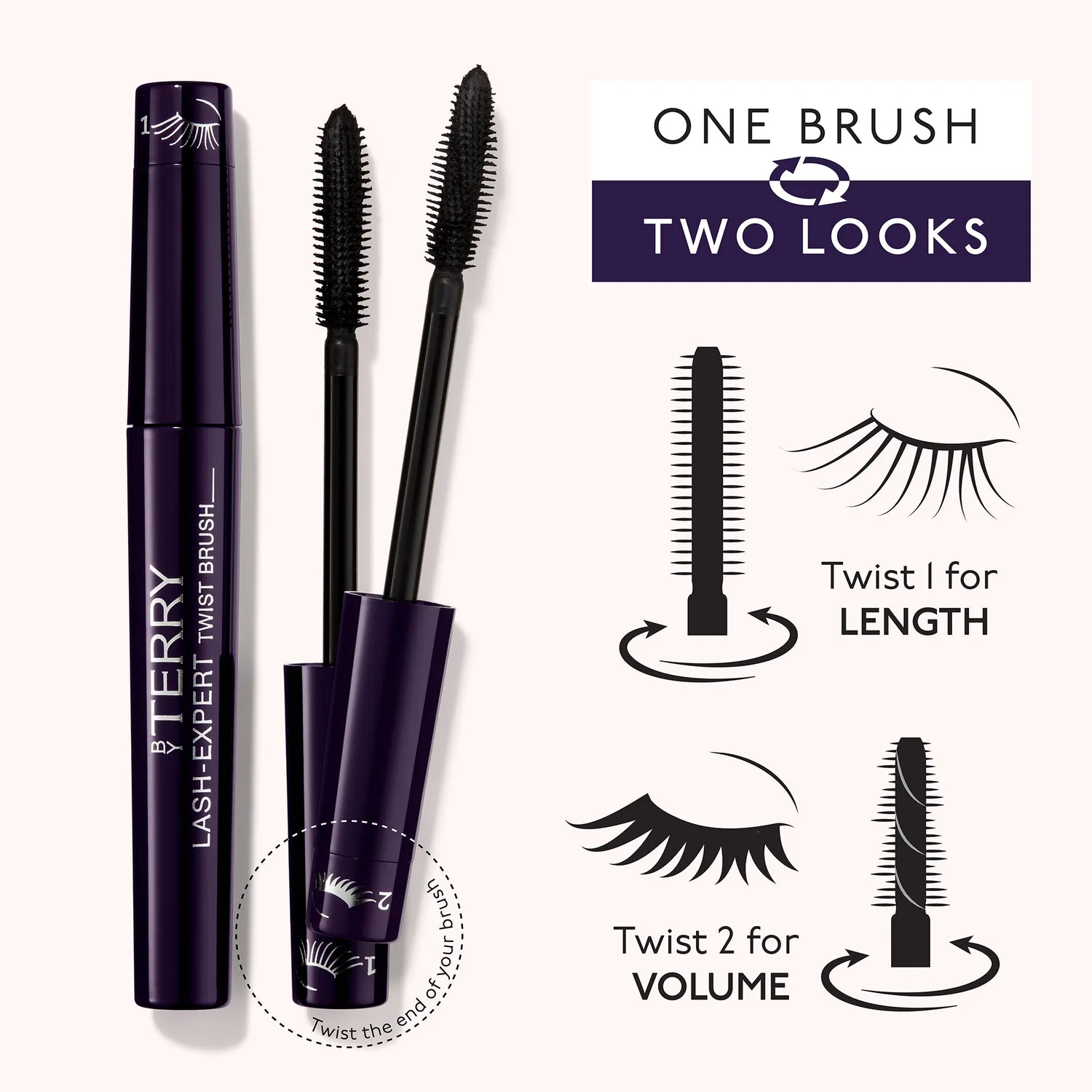 By Terry Lash-Expert Twist Brush mascara volume longueur noir