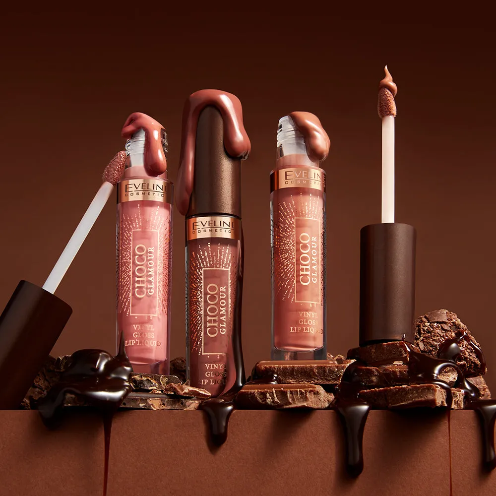 Eveline Choco Glamour rouge liquide glossy n°01 Ruby Chocolate