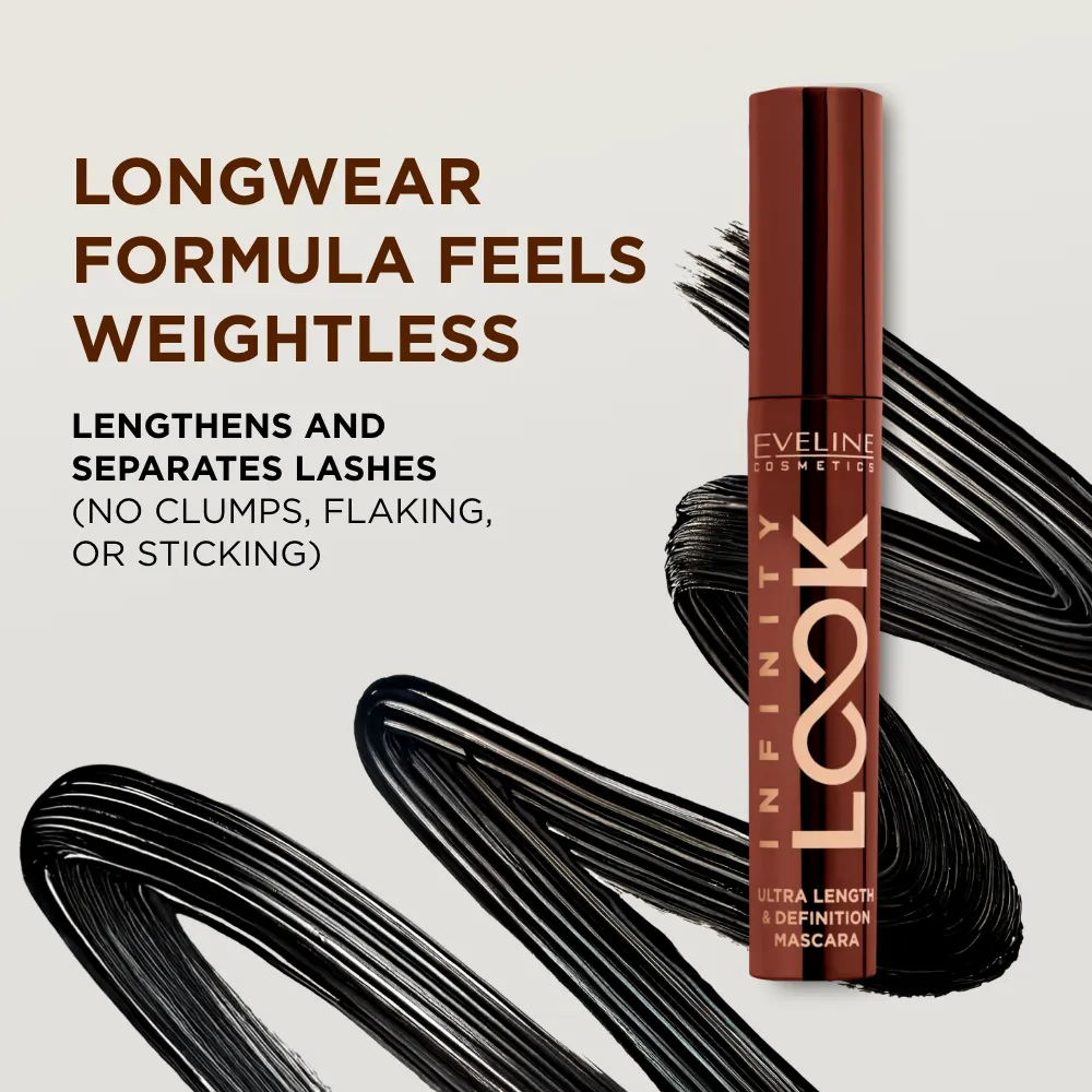 Eveline Infinity Look Ultra Length Definition mascara noir allongeant
