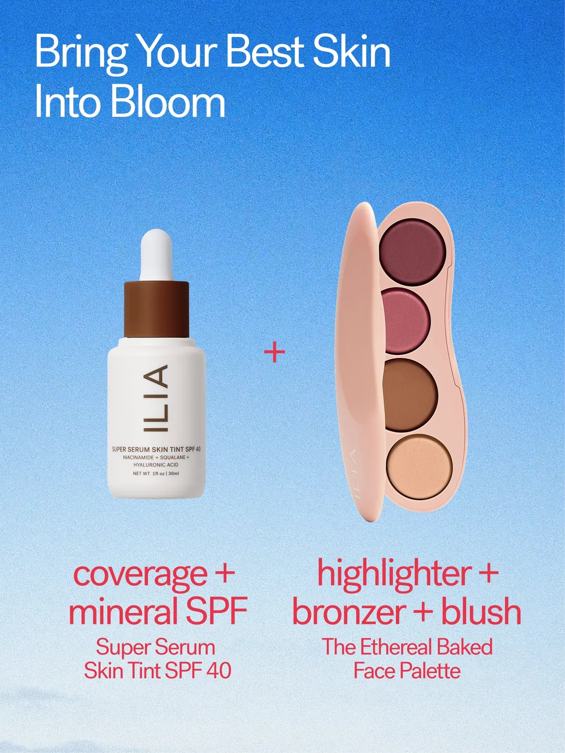 Ilia Skin Tint Ethereal Palette Duo coffret teint