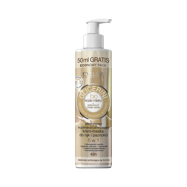Eveline Cosmetics Glicerini crème mains ongles lait de chèvre