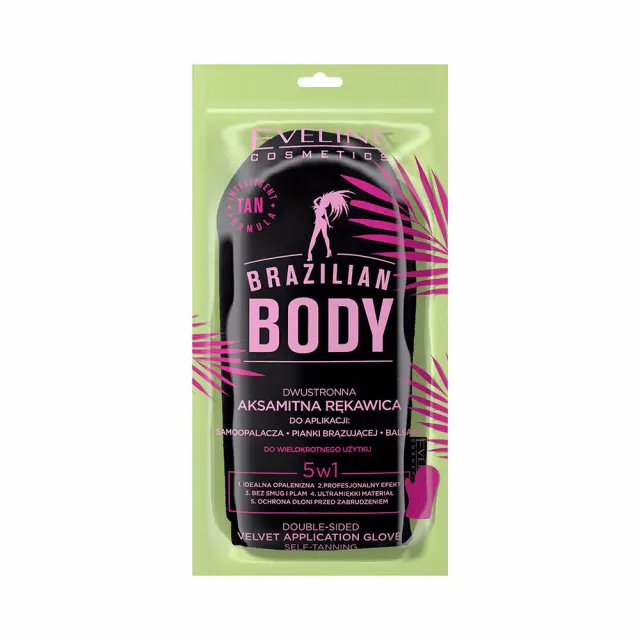 Eveline Brazilian Body gant applicateur velours double-face