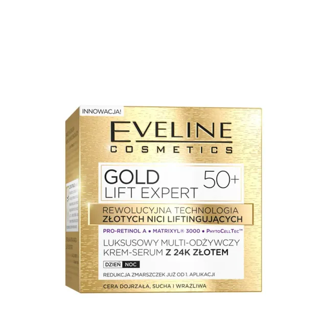 Eveline Gold Lift Expert 50+ crème jour nuit nourrissante