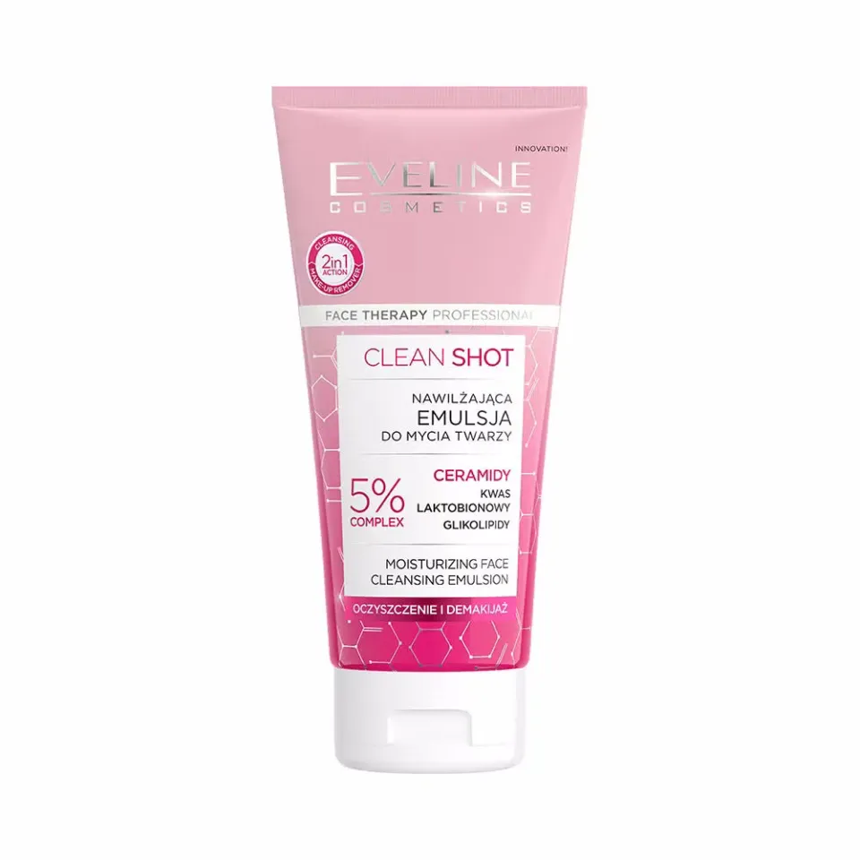 Eveline Clean Shot émulsion nettoyante peau sèche