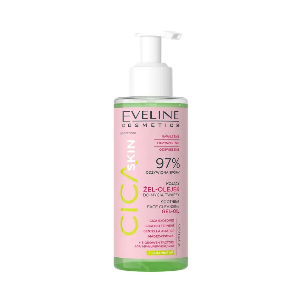 Eveline Cica Skin gel huile nettoyant visage apaisant