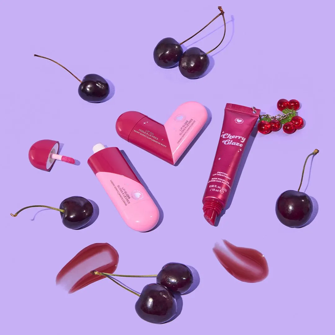 I Heart Midnight Cherry Twist Duo huile et gloss lèvres cerise
