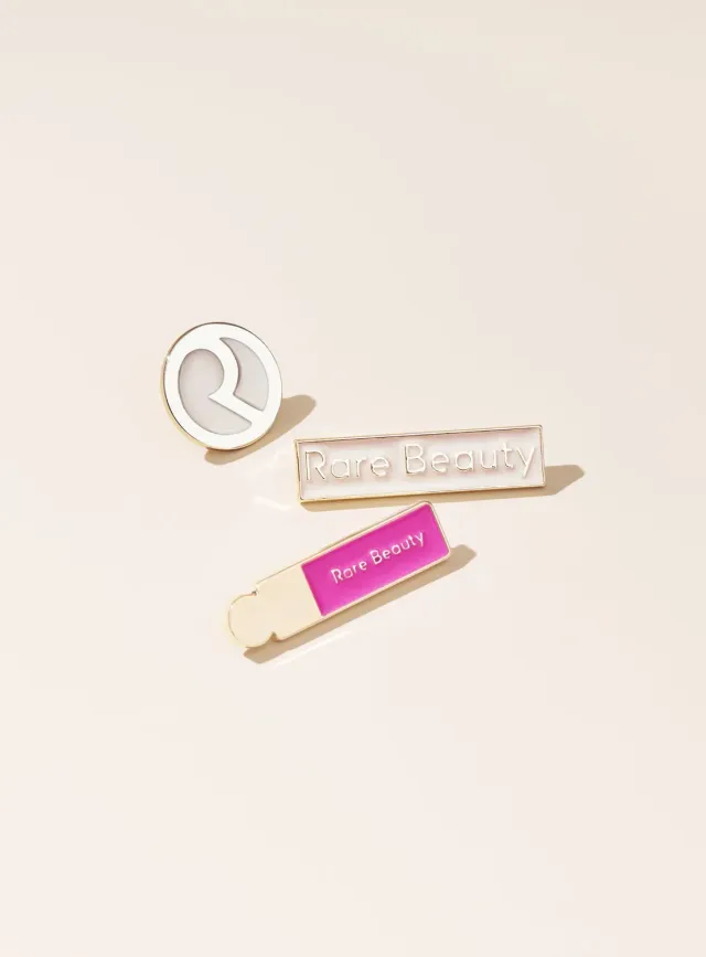 Rare Beauty Enamel Stickers lot 3 effet pin's 3D