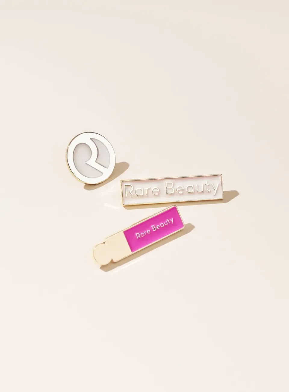 Rare Beauty Enamel Stickers lot 3 effet pin's 3D