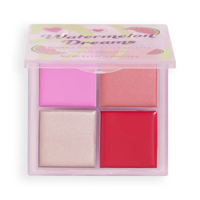 I Heart Revolution Watermelon Dreams quad blush highlighter