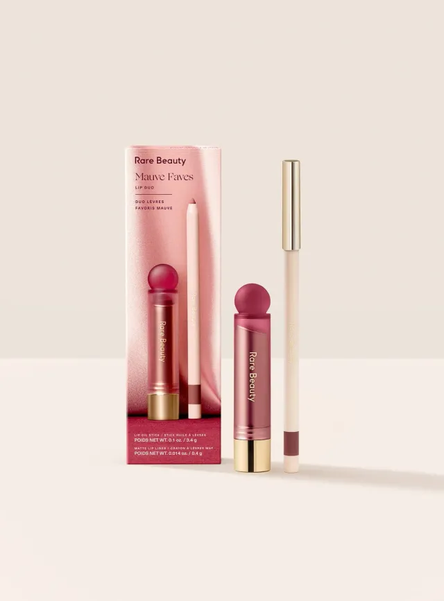 Rare Beauty Mauve Faves Lip Duo duo lèvres Darling Heart
