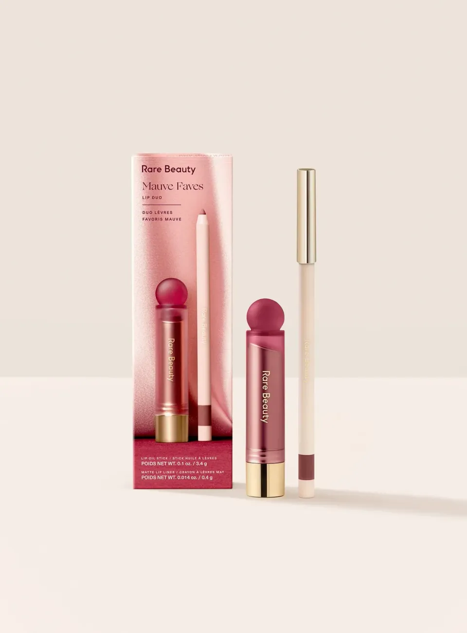 Rare Beauty Mauve Faves Lip Duo duo lèvres Darling Heart