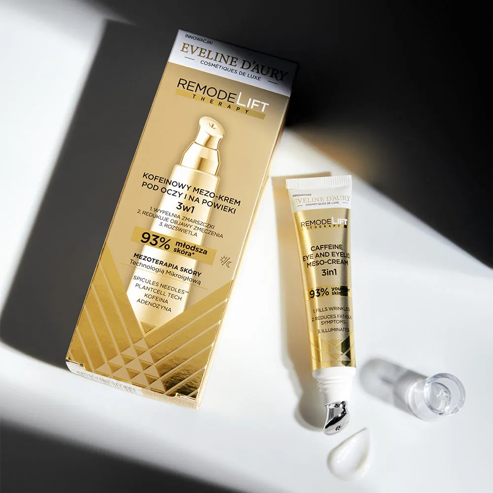 Eveline RemodeLift Therapy crème contour des yeux caféine 3-en-1
