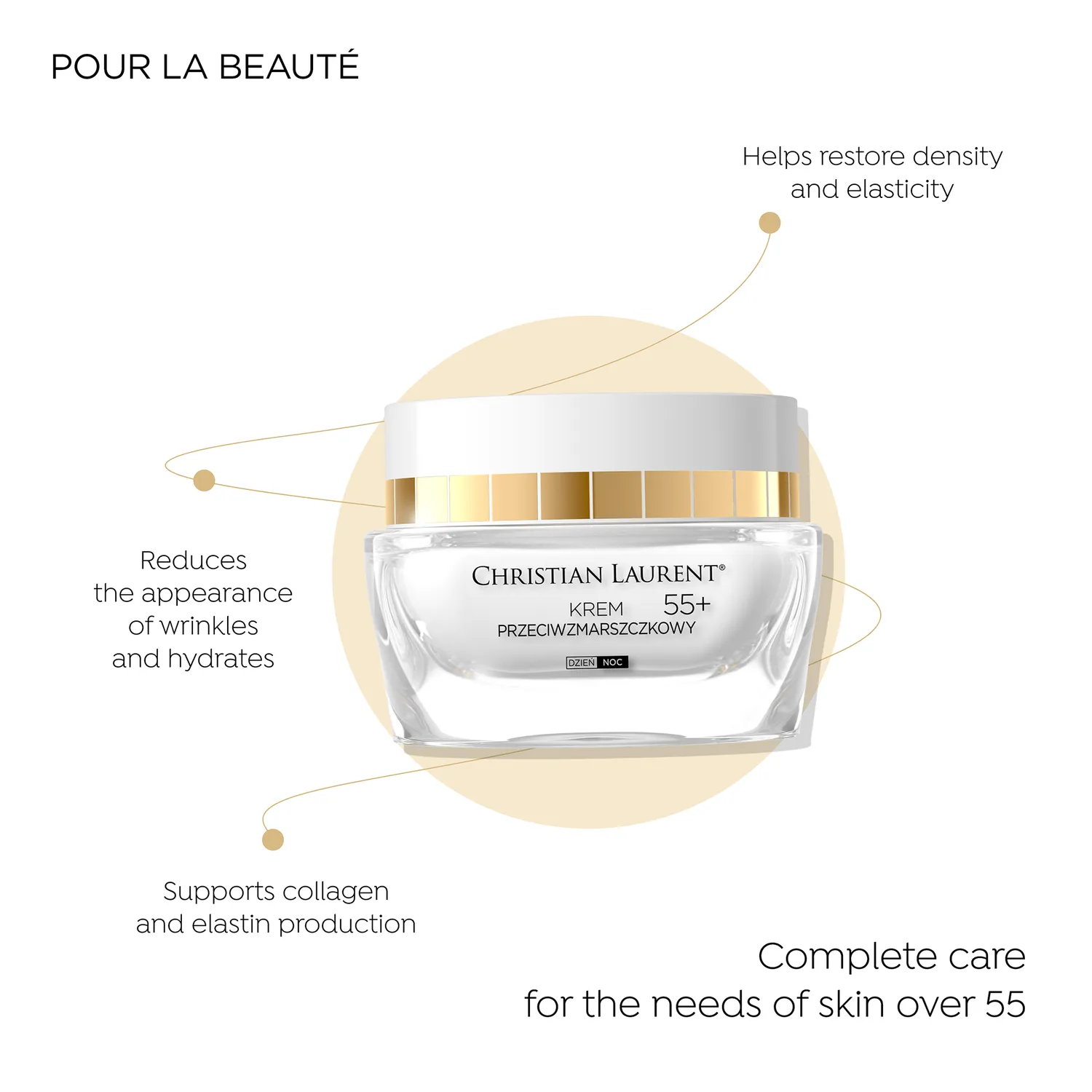 Christian Laurent Pour La Beauté crème infusion anti-rides 55+ peau mature