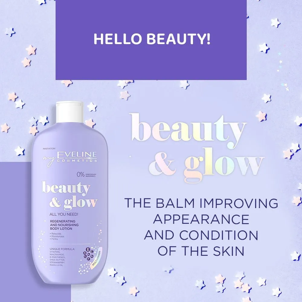 Eveline Cosmetics Beauty Glow lait corps réparateur peaux sèches