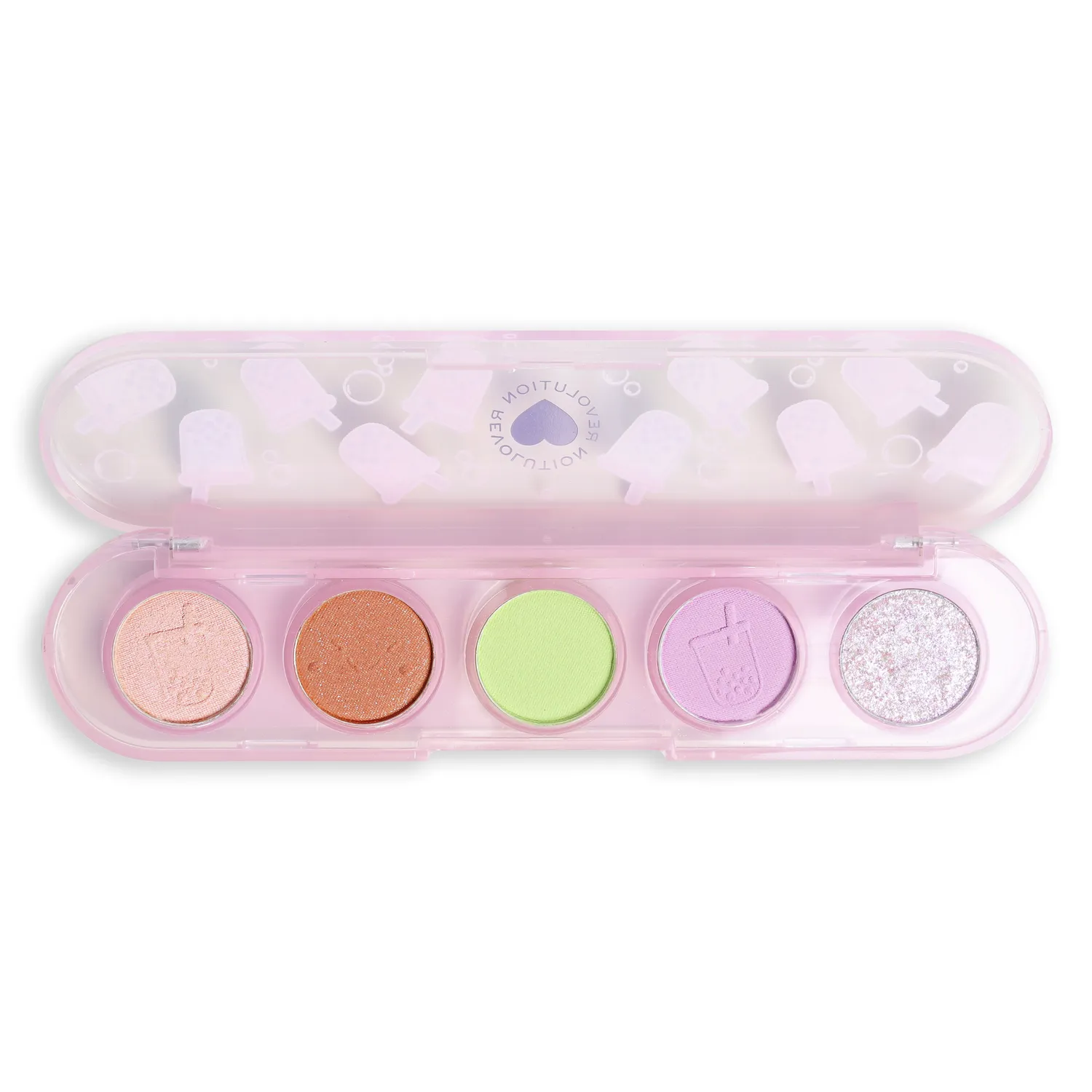 Revolution Bubble Tea Mini Matcha palette fards pastel