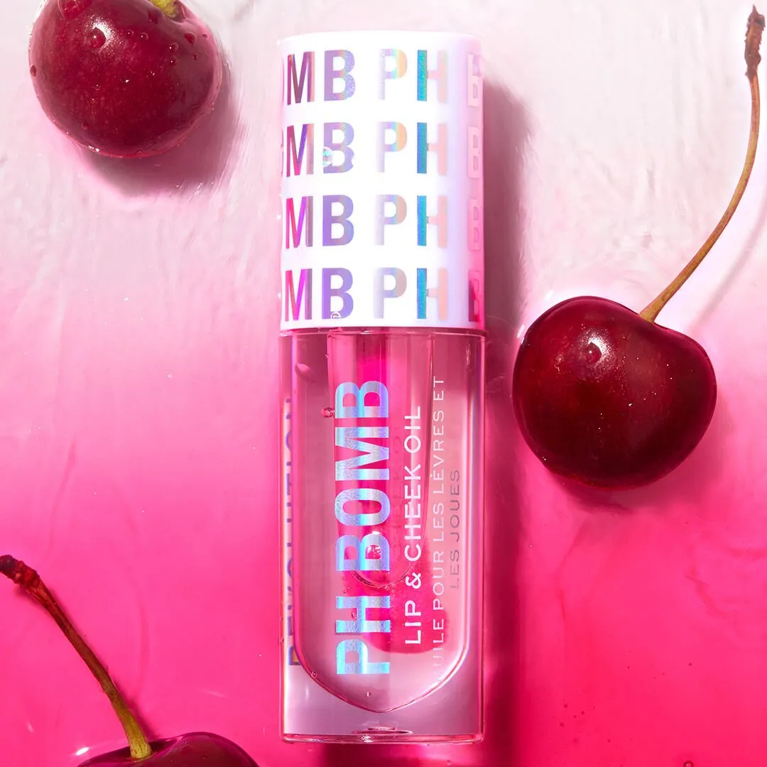Revolution PH Bomb Universal huile lèvres et joues rose