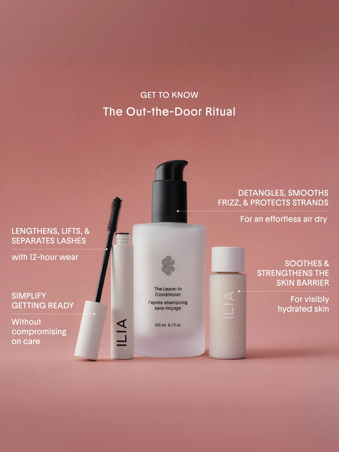 Ilia Out-The-Door Ritual coffret beauté 3 soins édition limitée