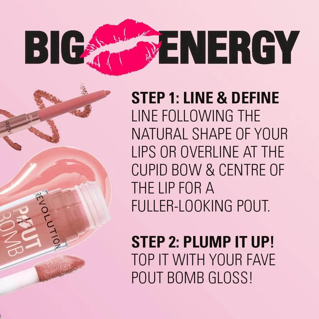 Revolution Pout Bomb Crayon Lèvres Repulpant Vitamine E