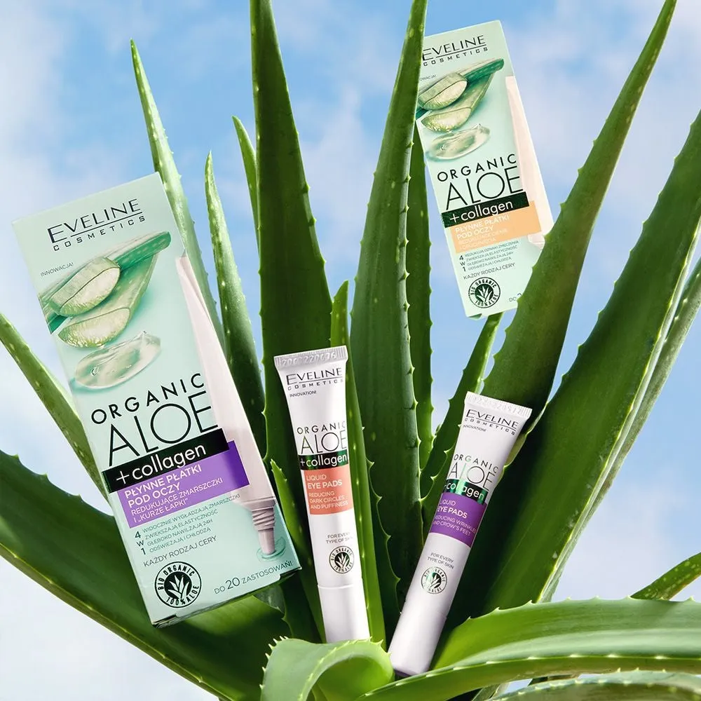 Eveline Cosmetics Aloe Collagen patchs yeux liquide anti-rides