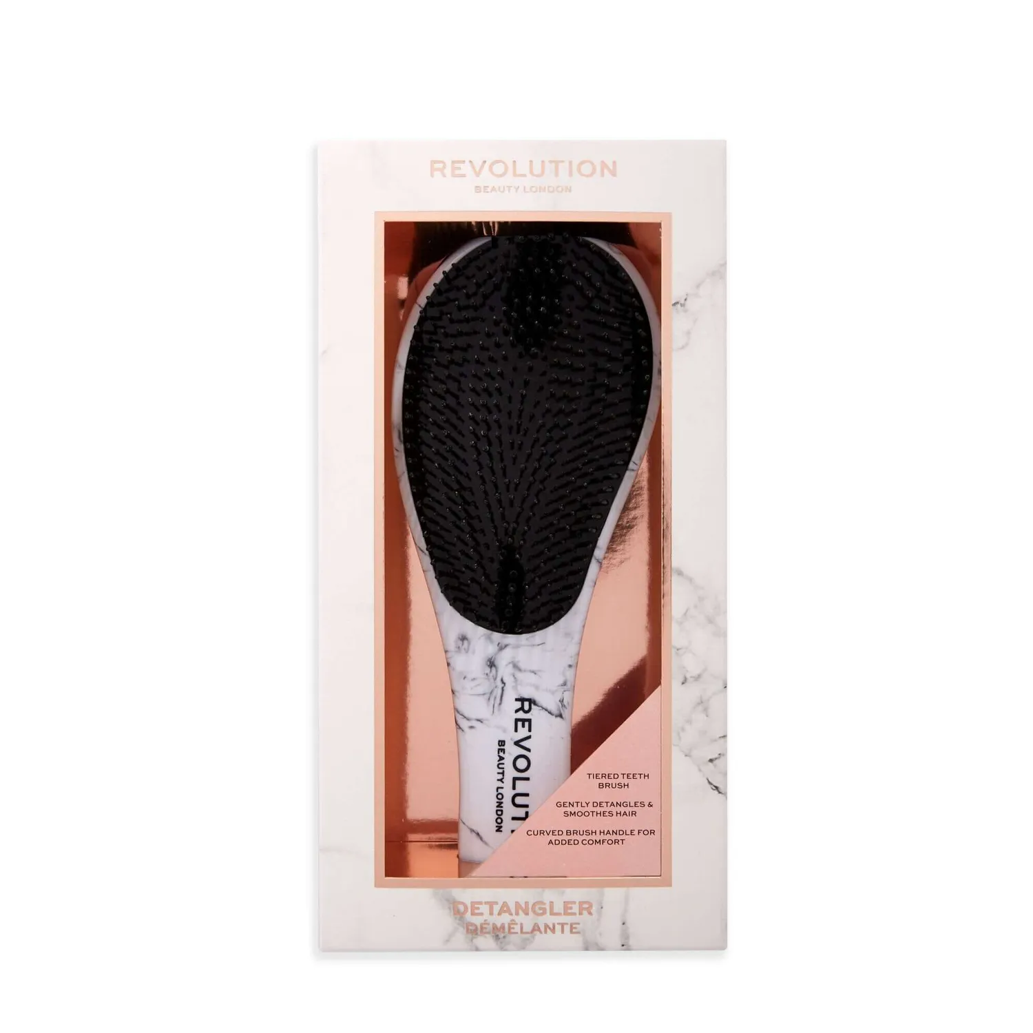 Revolution Haircare Detangle Me brosse démêlante marbrée