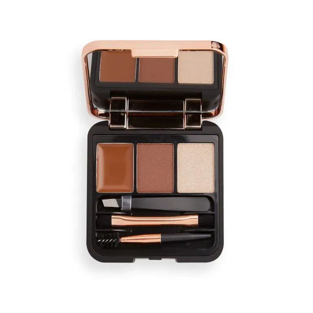 Revolution Brow Sculpt Kit Medium Brown kit sourcils 3-en-1